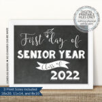 I m A Senior First Day Of Senior Year Sign Printable Etsy