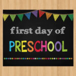 Items Similar To First Day Of Preschool Sign INSTANT DOWNLOAD First