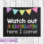 Jr Kindergarten Sign Watch Out Jr By SugarPickle Designs On Zibbet