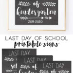 Last Day Of School Signs Chalkboard 2020