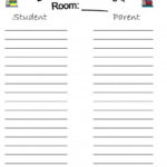 Open House Back To School Night Sign In Sheets