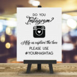 Personalised Wedding Hashtag Instagram Sign From 4 00 Each