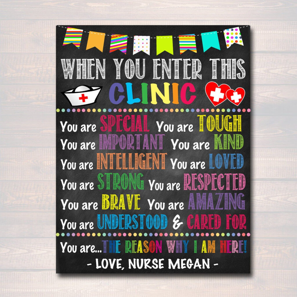 Personalized Printable School Health Office Poster Pediatric Etsy 