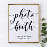 Photo Booth Wedding Sign Photo Booth Sign Printable Etsy In 2020