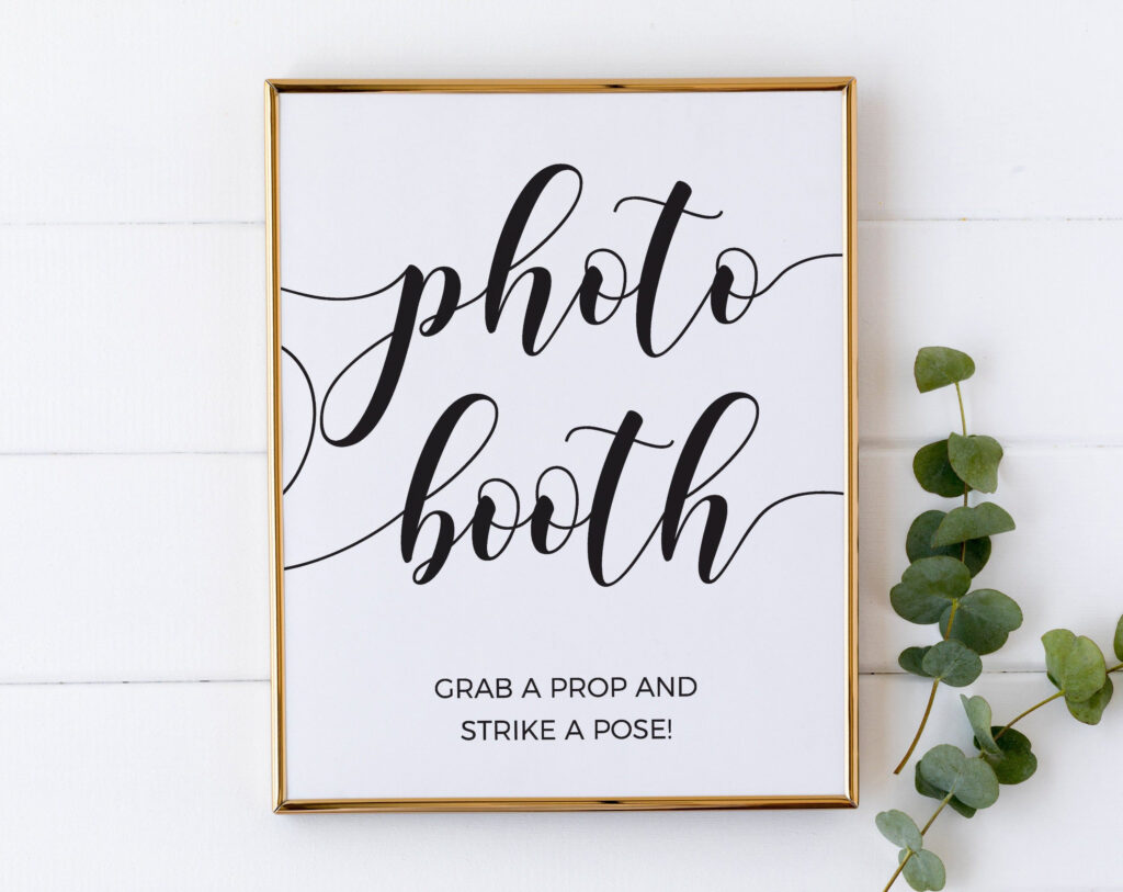 Photo Booth Wedding Sign Photo Booth Sign Printable Etsy In 2020 