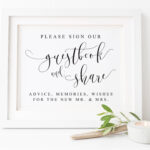 Please Sign Our GuestBook Wedding Guest Book Sign Wedding Etsy