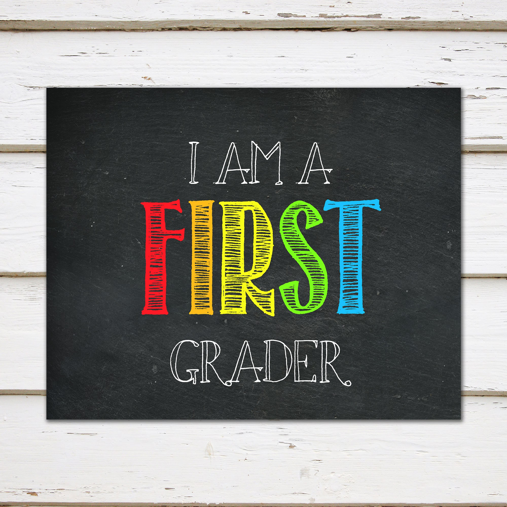 Printable First Day Of 1st Grade Sign First Grade 2017 Etsy