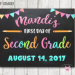 Printable First Day Of School Sign Happy Barn