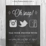 Printable Social Media Wedding Sign By LCODesignandPaperie On Etsy 10