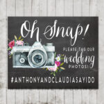 PRINTABLE Wedding Instagram Sign Instagram Sign Pink
