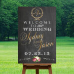 Printable Wedding Welcome Sign Personalized Sign DIGITAL Sign Names