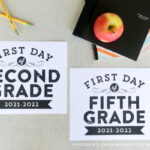 Remodelaholic Printable First Day Of School Signs Updated For 2021 2022