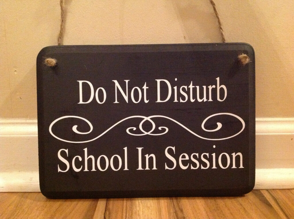 School In Session Do Not Disturb Class In Session Door Hanger