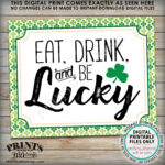 St Patrick s Day Party Eat Drink And Be Lucky St Paddy s Day Party