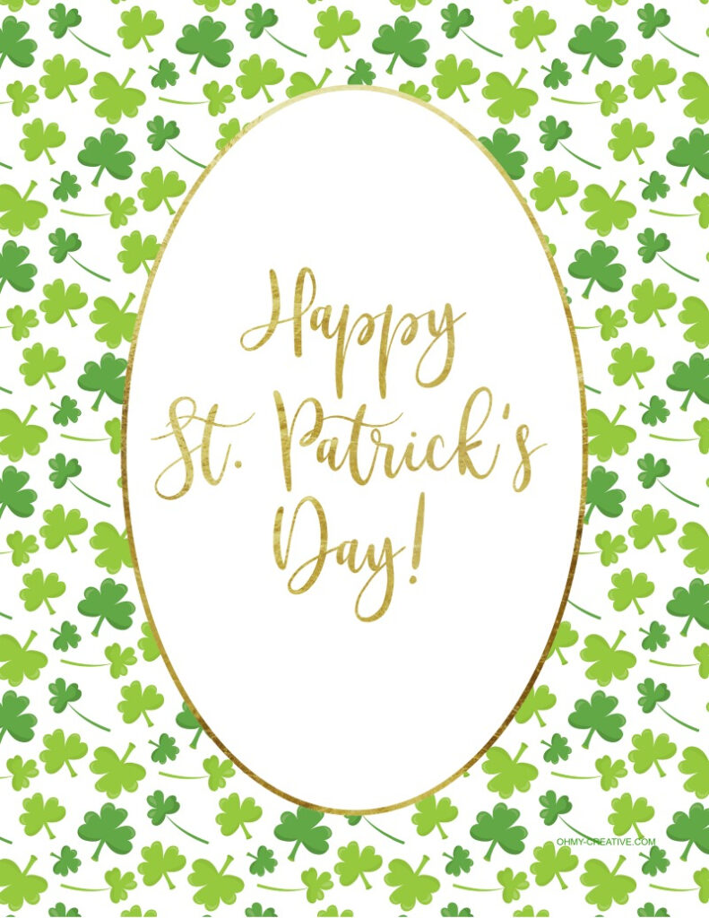 St Patrick s Day Sayings Free Printables Oh My Creative