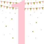 Tattered And Inked Pink Gold First Birthday FREE Printables