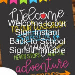 Welcome To Our Classroom Sign Instant Download Back To School Class