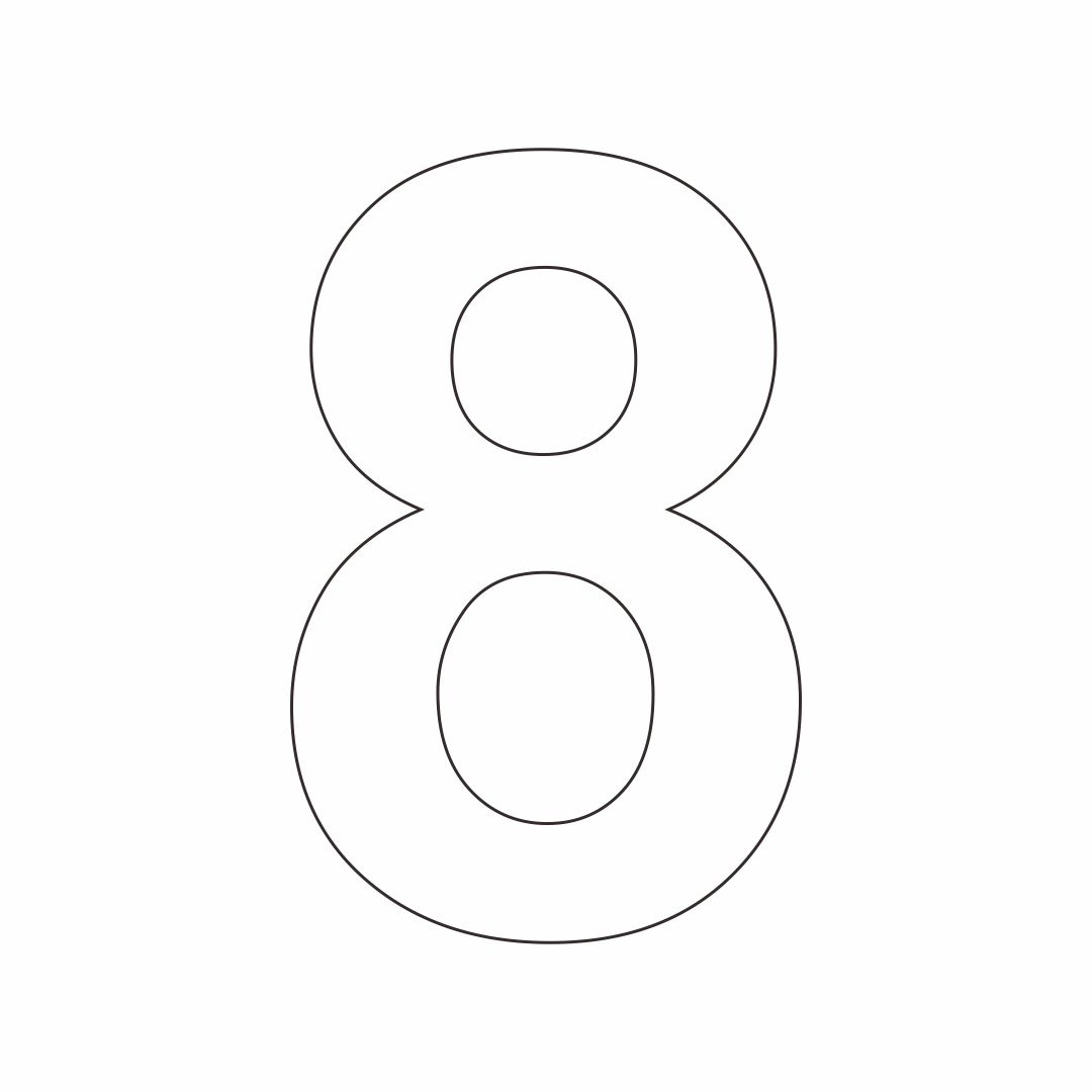 10 Best Printable Block Numbers 1 10 Printablee