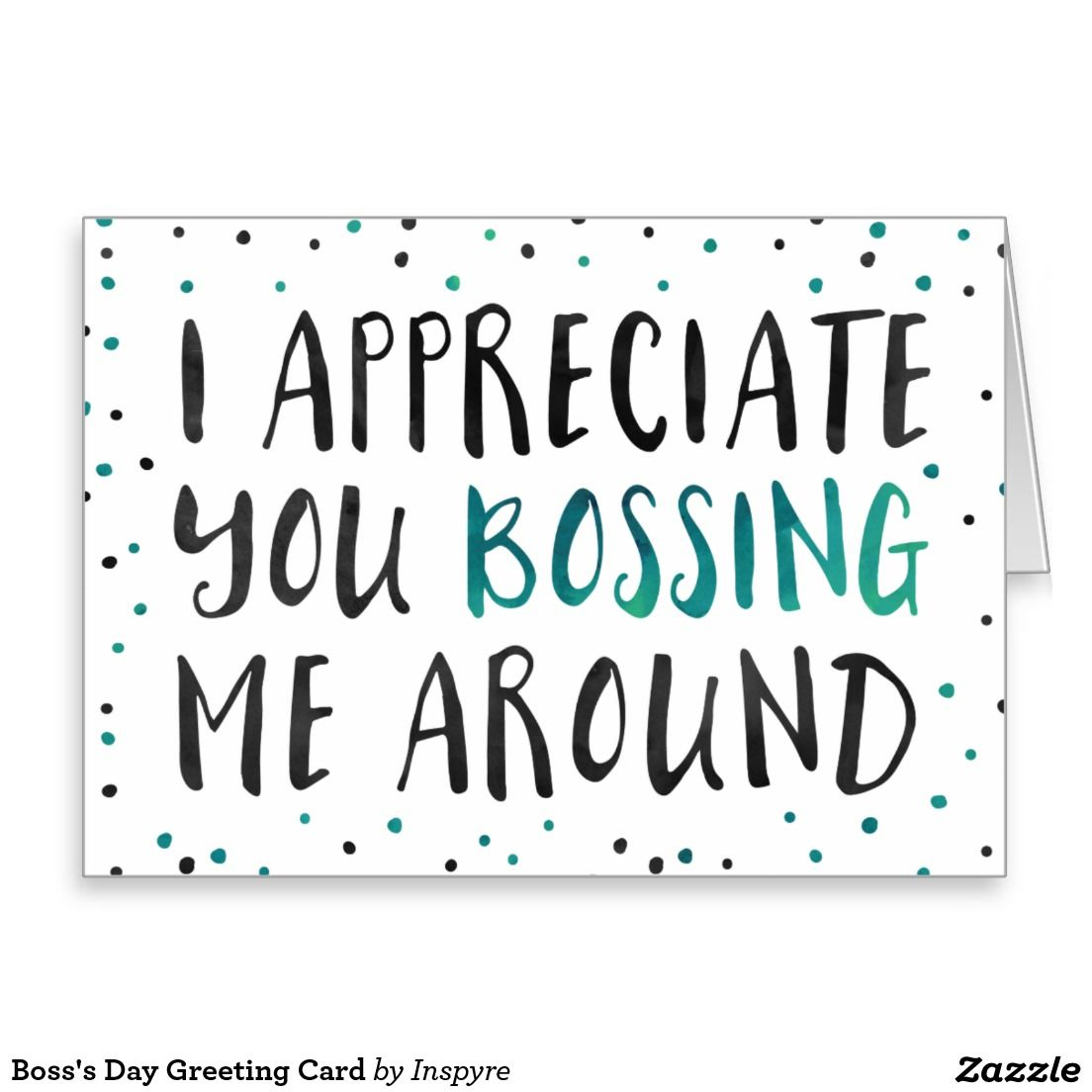 Boss s Day Greeting Card Zazzle Bosses Day Cards Boss Day Quotes 