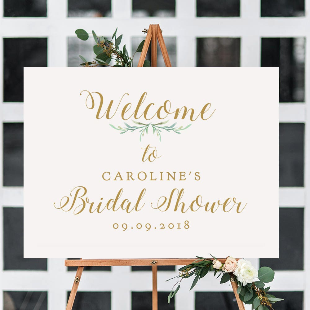 Bridal Shower Welcome Sign Printable Welcome To Bridal Shower Sign 