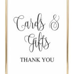 Cards And Gifts Printable Wedding Sign Chicfetti