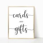 Cards And Gifts Sign Wedding Signs Wedding Cards Sign Card Etsy