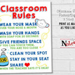 Classroom Rules Posters Printable School Safety Signs Etsy In 2021