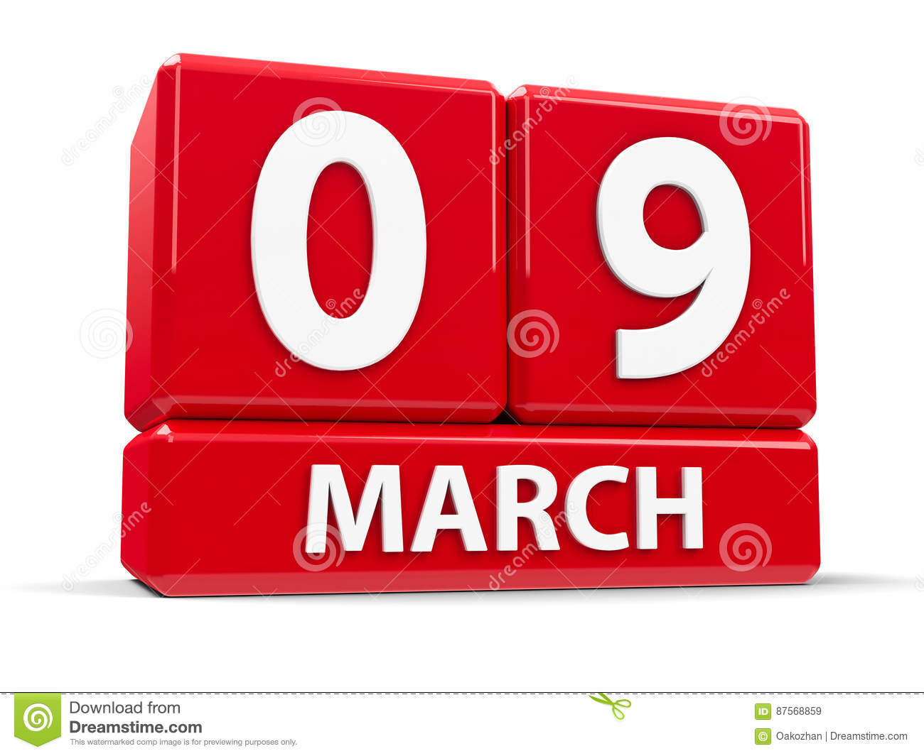 Cubes 9th March Stock Illustration Illustration Of Sign 87568859