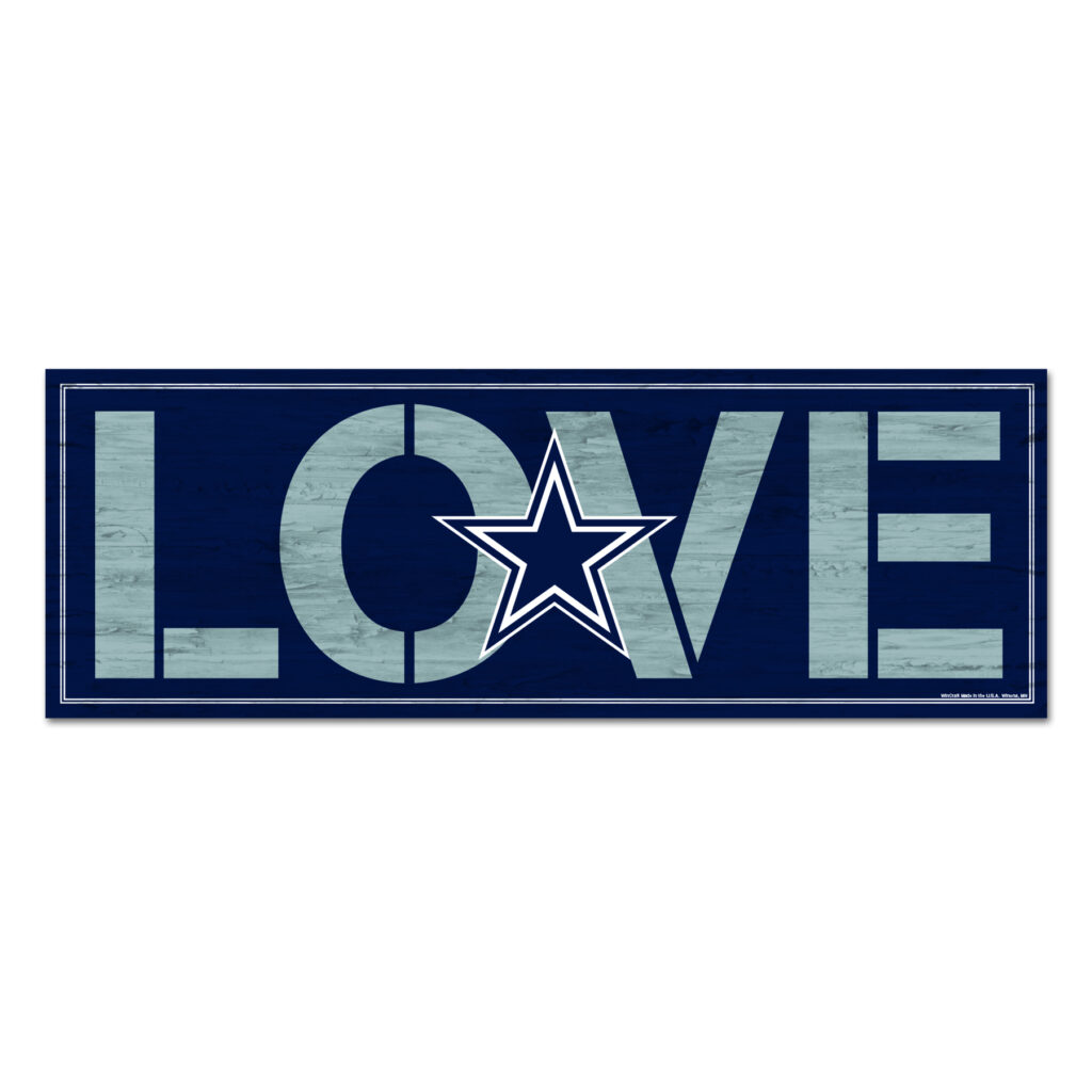 Dallas Cowboys Love 8 X 23 Wood Sign 32085930736 EBay