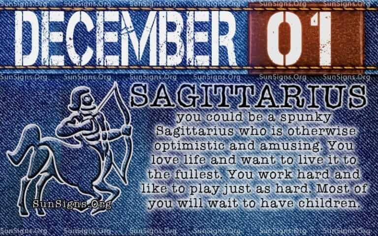 December 1 Zodiac Horoscope Birthday Personality SunSigns Org