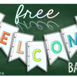 Dress Up Your Classroom With This FREE Printable Welcome Pennant Banner