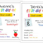 Editable First Day Of School Sign Printable Mrs Merry