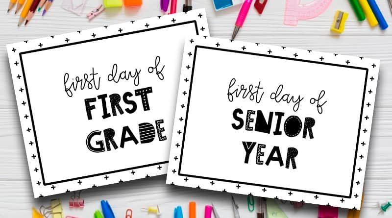 First Day Of 8th Grade 2017 2022 Sign Printable New Years Day 2022