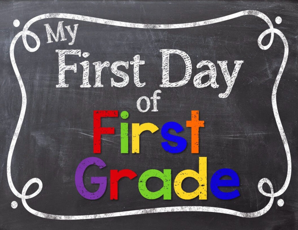  First Day Of First Grade Sign FREEBIE Mrs Gilchrist s Class