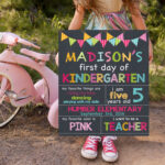 First Day Of Kindergarten Sign Back To School Signs
