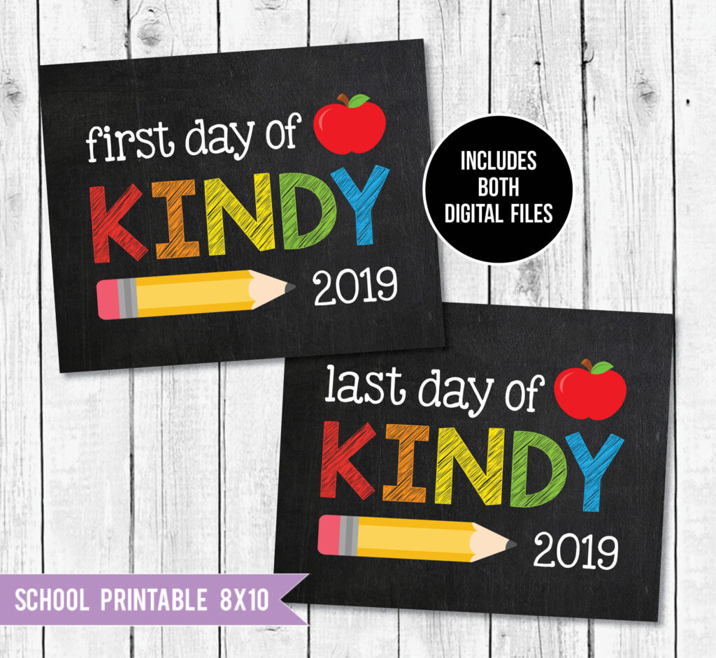 First Day Of Kindy Sign Australia First Day At School Back Etsy