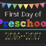 First Day Of Preschool 2021 2022 School Signs Preschool 1st Day Of