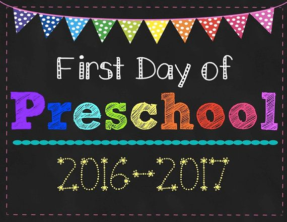 First Day Of Preschool 2021 2022 School Signs Preschool 1st Day Of 