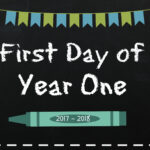 First Day Of School Chalkboard Signs Play And Learn Every Day