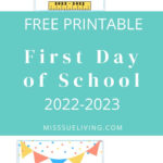 First Day Of School Printable Signs 2022 2023 In 2022 First Day Of