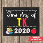 First Day Of TK And Last Day Of TK Sign 8x10 Instant Etsy In 2020