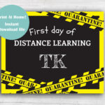 First Day Of TK Sign Grade Sign First Day Of School Sign Printable