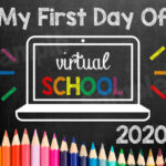 First Day Of Virtual Online School Sign 2020 Preschool Etsy School