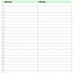 Food Day Sign Up Sheet Template For Your Needs