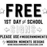 Free Back To School Signs Black And White backtoschool freeprintables