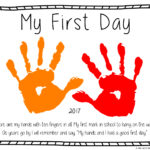 FREE First Day Of Preschool Printable Craft Our Crazy Homeschool Life