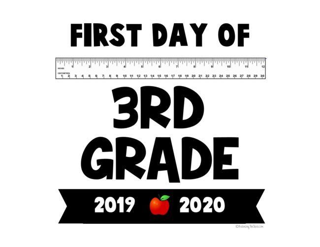 FREE PRINTABLE 2019 2020 First Day Of School Signs Balancing The Chaos