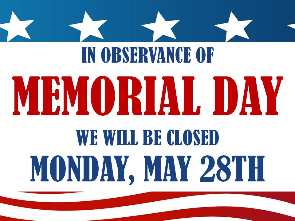 Free Printable Closed Memorial Day 2022 Sign 2022 FreePrintableSign