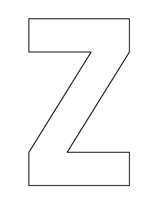 Free Printable Letter Z Template Letter Z Pattern Use The Printable 