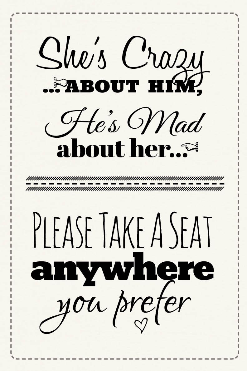 Free Printable Wedding Download Pick A Seat Sign Free Wedding 